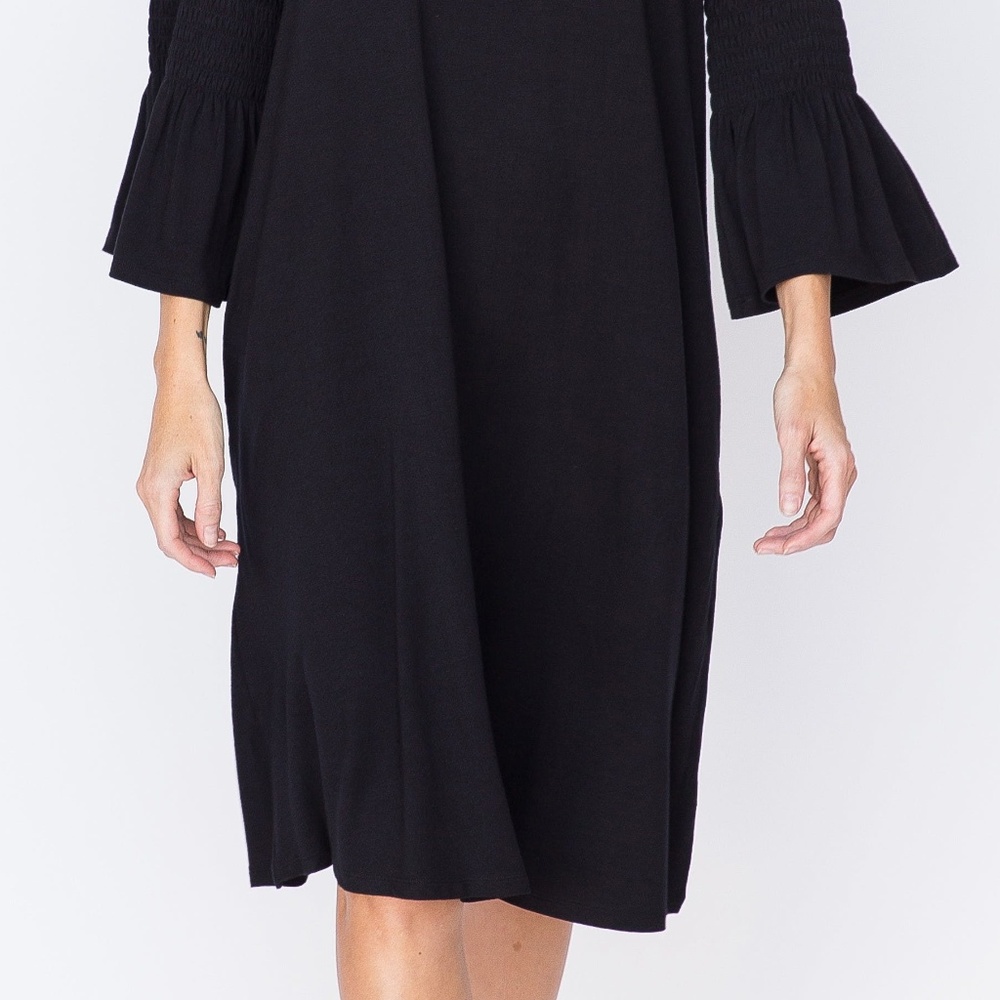 💰 FINAL SALE 💰Black Bell Sleeve Dress - Picture 2 of 3
